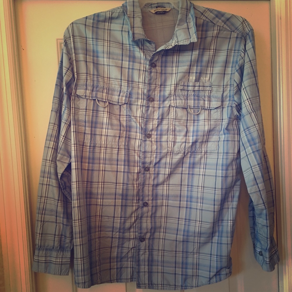 Men’s Blue Plaid Field & Stream Long Sleeve